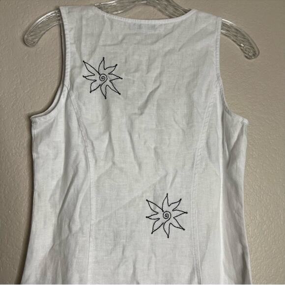 Madewell Button-Front Midi Dress in 100% Linen in Eyelet White Size: 0, NWT - Picture 10 of 12